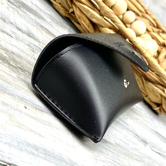 Sunglasses Case Shein Black Leather Hard Glasses Case - Picture 8 of 11